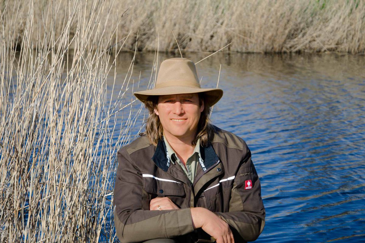 Boswachter Arjan Postma spreker Zaanse Natuurdag
